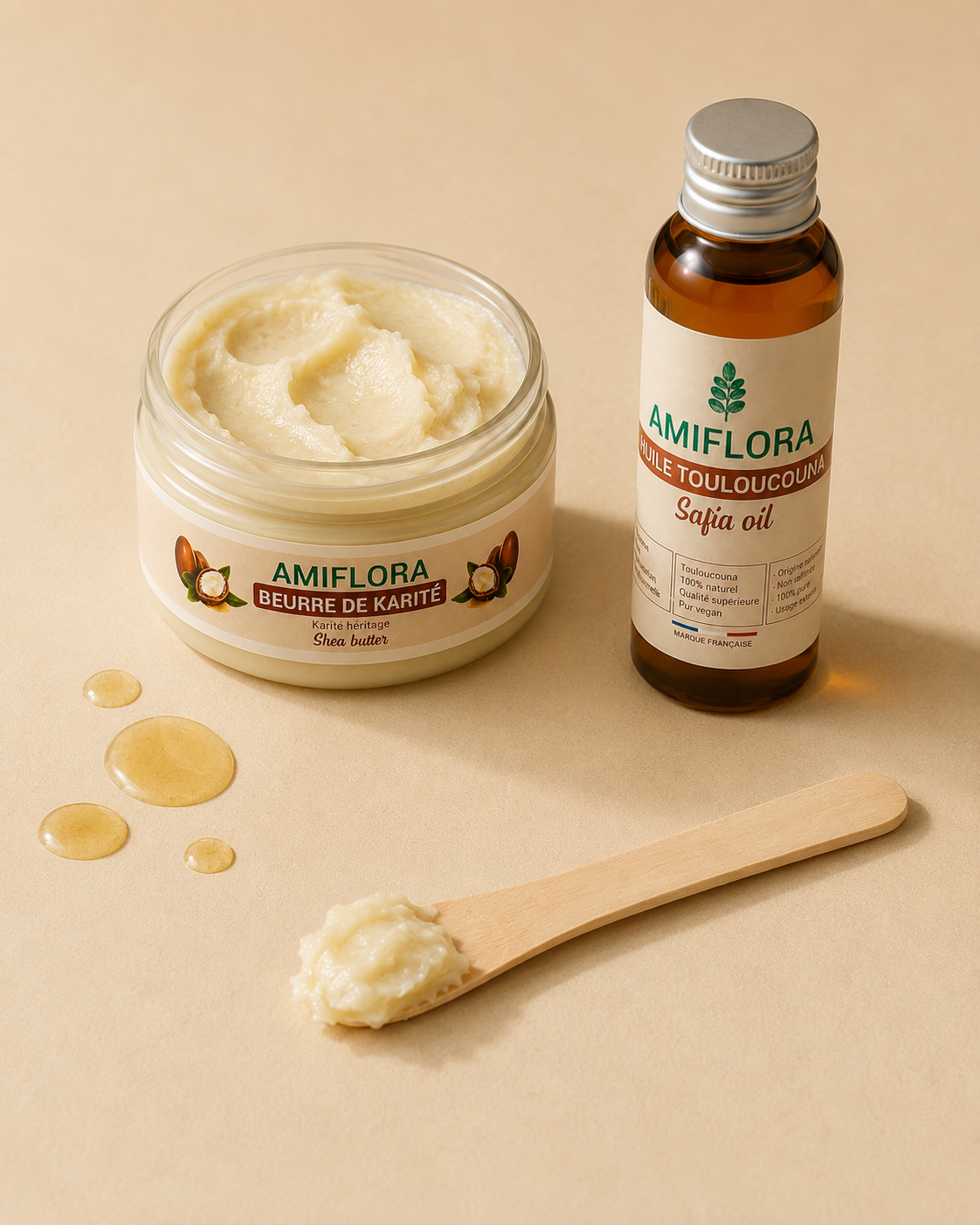 Pack Hydratation & Scellage | Huile de Touloucouna & Beurre de Karité – Amiflora Hair