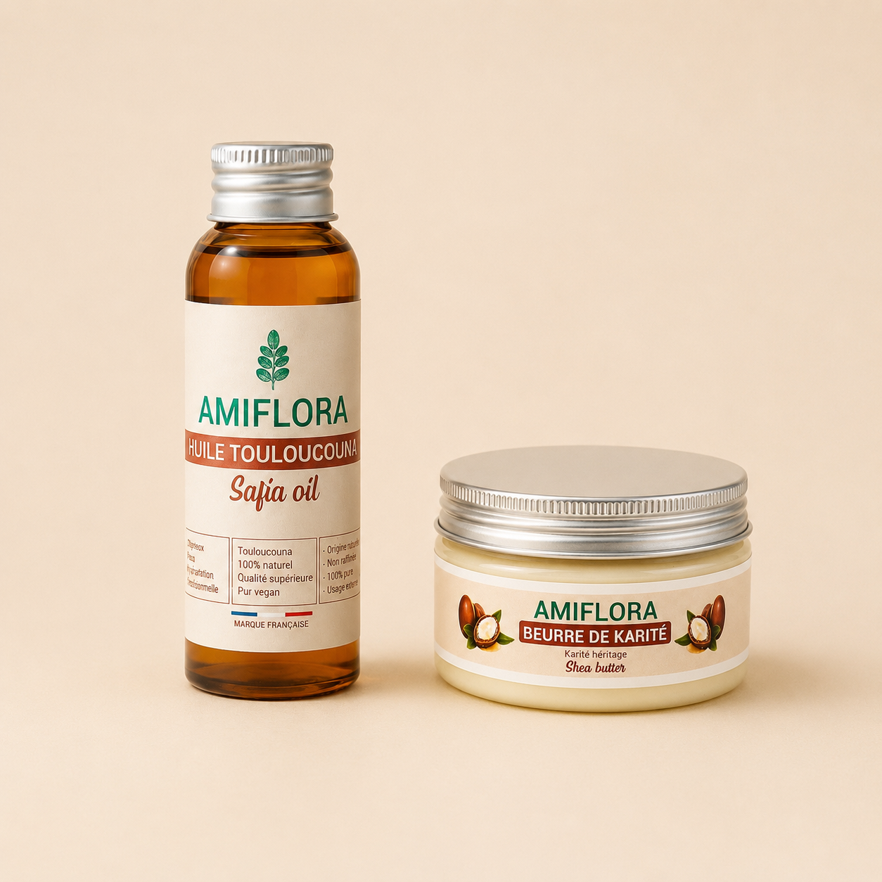 Pack Hydratation & Scellage | Huile de Touloucouna & Beurre de Karité – Amiflora Hair