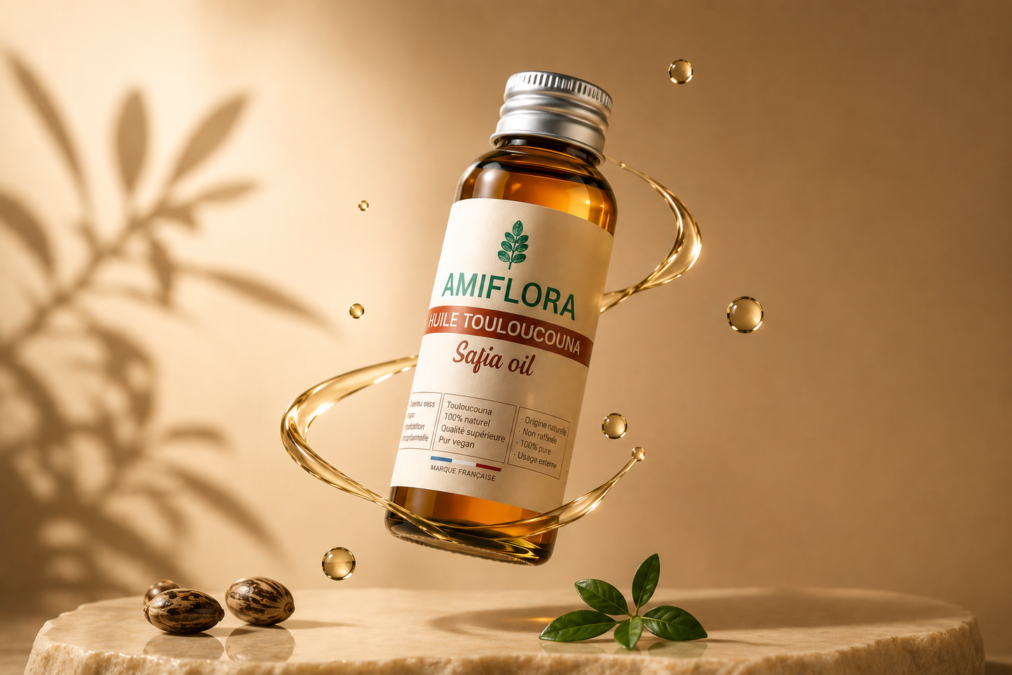 Texture huile de touloucouna 100% naturelle